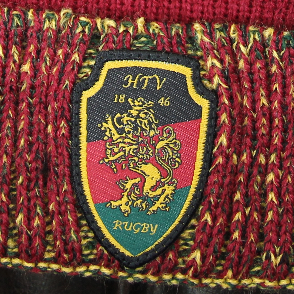 Aufnäher gewebt Wappen Rugby-Team Mütze