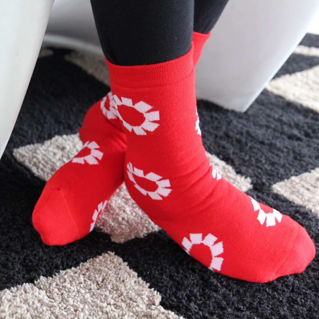 Flauschige Kuschelsocken mit Logos Verlag Österreich