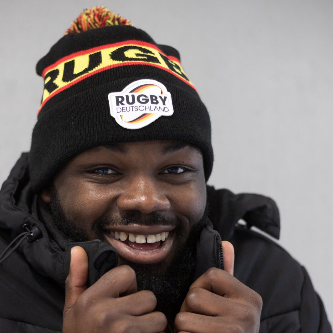 Mütze mit gewebtem Patch Sportverband Rugby