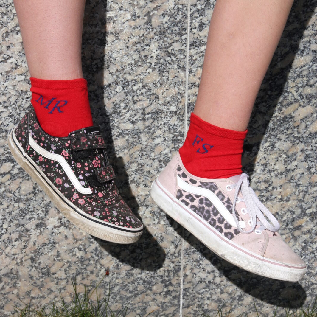 Sneakersocken Vans mit Initialen