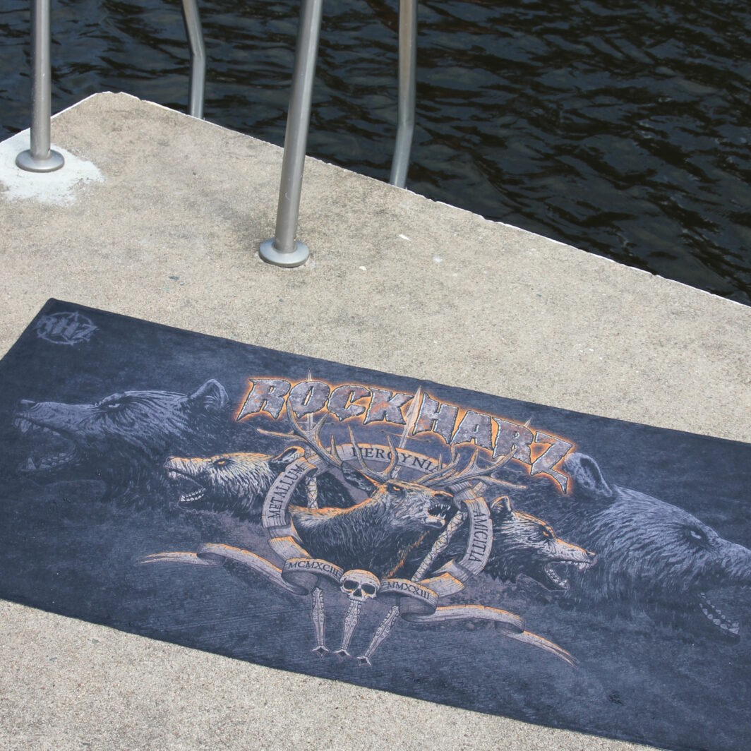 Badetücher bedrucken allover Festival-Merch