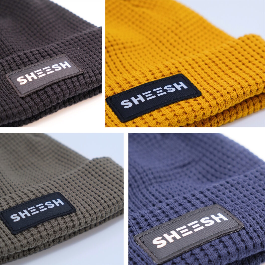 Beanies mit aufgenähten Logo-Patches Radsport-Marke