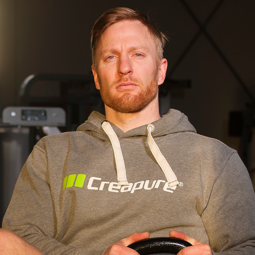 Grauer Hoodie bedruckt mit Logo