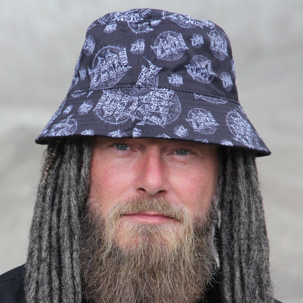 Buchet Hat bedruckt all-over Festival-Merch